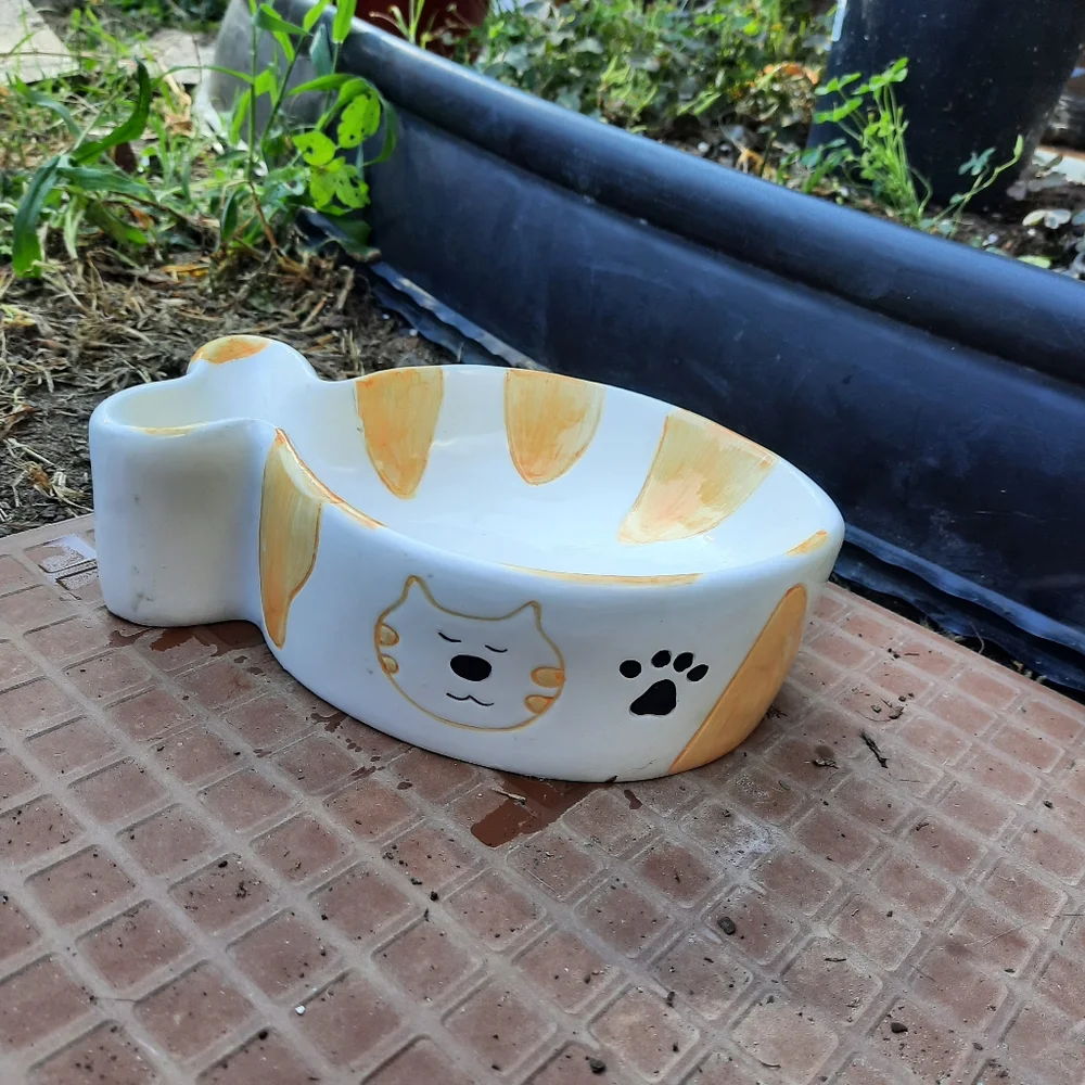 Ceramic pet dish